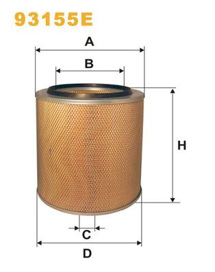 WIX FILTERS Воздушный фильтр 93155E